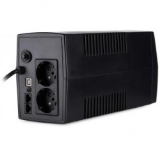 ИБП Vinga LED 600VA plastic case + with USB+RJ45 (VPE-600PU)