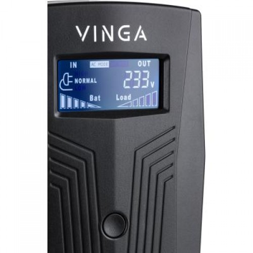 ИБП Vinga LCD 600VA plastic case (VPC-600P)