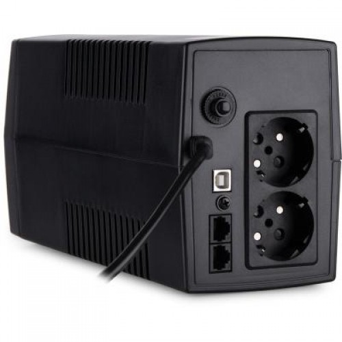 ИБП Vinga LED 800VA plastic case with USB+RJ45 (VPE-800PU)