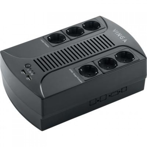 ИБП Vinga 800VA-PU, 2USB*5V /1A (VPP-800U)