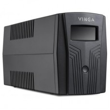 ИБП Vinga LCD 1200VA plastic case with USB+RJ45 (VPC-1200PU)