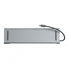 Адаптер SONDER Type-C ports 10 в 1 (HDMI 4K, USB 3.0 x 3, USB-C, SD, MicroSD, VGA, RJ45, 3.5 Jack)