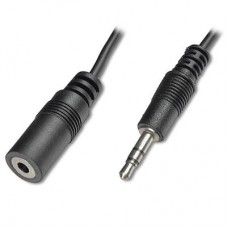 Кабель мультимедийный Jack 3.5mm male to Jack 3.5mm female 1.5m DIGITUS (AK-510200-015-S)