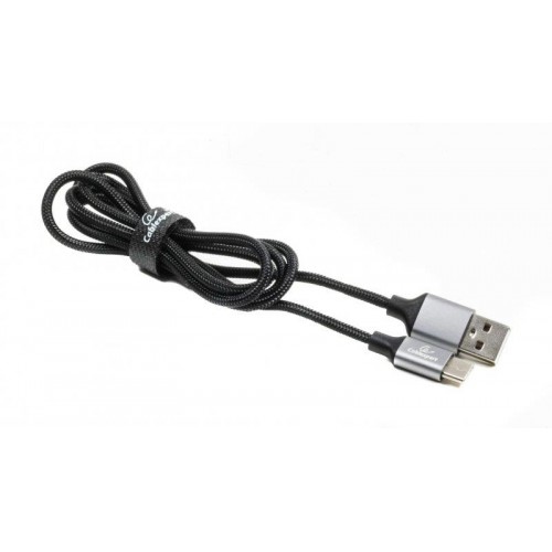 Кабель Cablexpert (CCPB-C-USB-09BK) USB 2.0 A - USB Type-C, премиум, 1м, черный