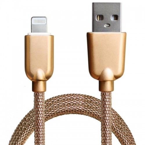 Кабель Grand-X USB-Lightning ML-02 1.5A, 1м Gold (ML02G)