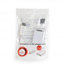 Адаптер-переходник Cablexpert (A-DPM-DVIF-03-W) DisplayPort-DVI, 0.1м, белый