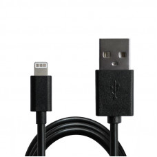 Кабель Grand-X USB-Lightning 2.1А, 1м Black (PL01BS)