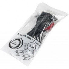 Кабель мультимедийный 2RCA to 2RCA 5.0m Cablexpert (CCA-2R2R-5M)