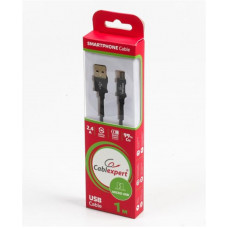 Кабель Cablexpert (CCPB-M-USB-04BK) USB 2.0 A - microB, премиум, 1м, черный