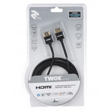 Кабель 2E Ultra Slim (2EW-1119-3m), HDMI - HDMI v.2.0, 3 м, черный