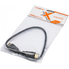Кабель мультимедийный HDMI to HDMI 0.5m Maxxter (V-HDMI4-0.5M)
