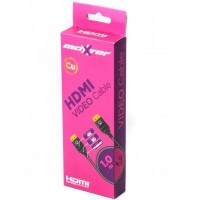 Кабель мультимедийный HDMI to HDMI 1.0m Maxxter (VB-HDMI4-1M)