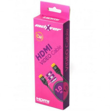 Кабель мультимедийный HDMI to HDMI 1.0m Maxxter (VB-HDMI4-1M)