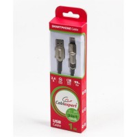 Кабель Cablexpert (CCPB-ML-USB-05BK) USB 2.0 BM - Lightning + microUSB, премиум, плоский, 1м, черный