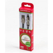 Кабель Cablexpert (CCPB-ML-USB-05BK) USB 2.0 BM - Lightning + microUSB, премиум, плоский, 1м, черный