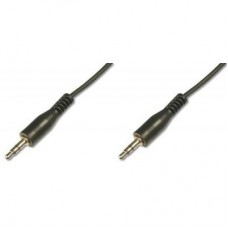 Кабель мультимедийный Jack 3.5mm M/Jack 3.5mm M 1.5m DIGITUS (AK-510100-015-S)