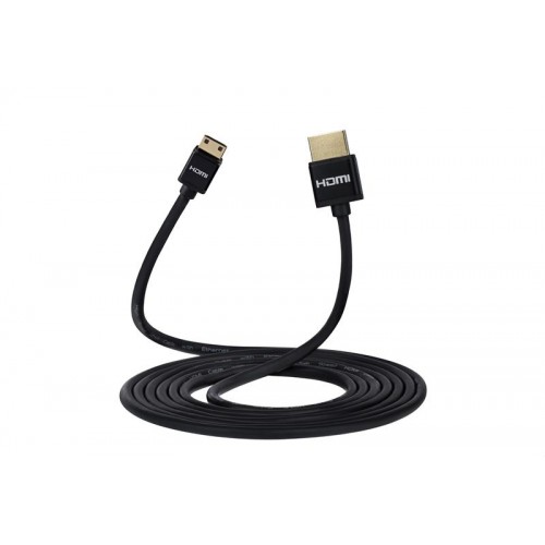 Кабель 2E Ultra Slim (2EW-1120-2m), HDMI - miniHDMI v.1.4, 2 м, черный