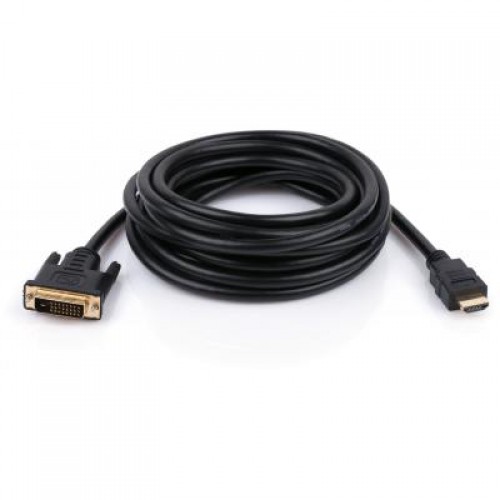 Кабель мультимедийный Vinga HDMI to DVI 24+1 5.0m (HDMIDVI01-5.0)