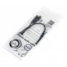 Аудио-кабель Cablexpert (CCA-417M) 3.5 mm 4-pin-3.5 mm stereo+микрофон, 0.2м, черный