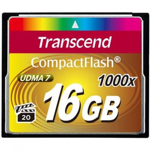 Карта памяти Transcend 16Gb Compact Flash 1000x (TS16GCF1000)