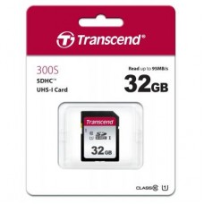 Карта памяти Transcend 32GB SDHC class 10 UHS-I U1 (TS32GSDC300S)