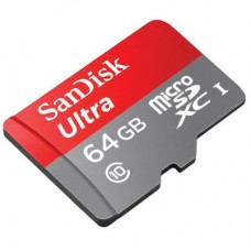 Карта памяти SanDisk 64GB microSD Class 10 UHS-I Ultra (SDSQUNS-064G-GN3MN)