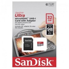 Карта памяти SanDisk 32GB microSDHC class 10 UHS-I A1 Ultra (SDSQUAR-032G-GN6IA)