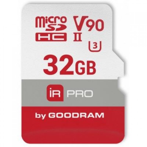 Карта памяти GOODRAM 32GB microSDHC UHS II V90 U3 IRDM PRO (IRP-M9BA-0320R11)