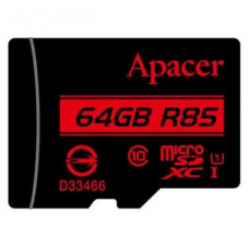 Карта памяти Apacer 64GB microSDXC class 10 UHS-I U1 (AP64GMCSX10U5-R)