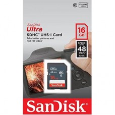 Карта памяти SanDisk 16GB SDHC Class 10 UHS-I (SDSDUNB-016G-GN3IN)