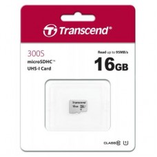 Карта памяти Transcend 16GB microSDHC class 10 UHS-I U1 (TS16GUSD300S)