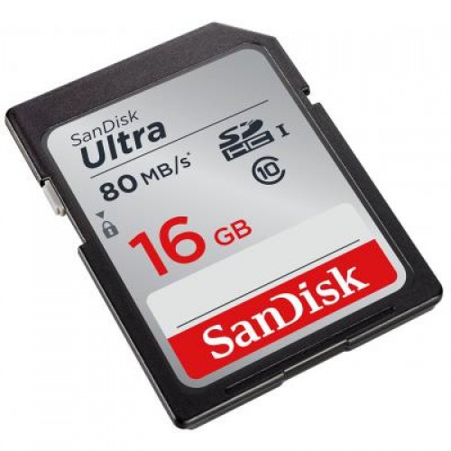 Карта памяти SanDisk 16GB SDHC Ultra Class 10 UHS (SDSDUNC-016G-GN6IN)