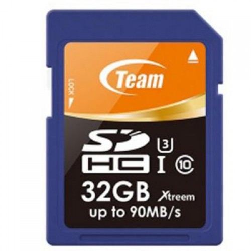 Карта памяти TEAM 32GB SDHC Class 10 UHS-I/U3 XTreem (TSDHC32GU301)