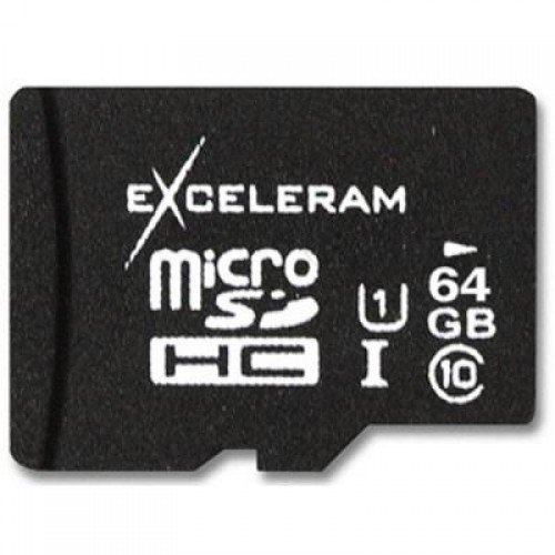 Карта памяти eXceleram 64Gb microSDXC class 10 UHS1 (MSD6410)