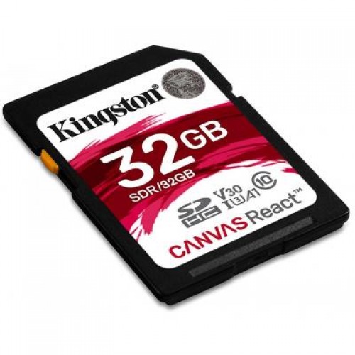 Карта памяти Kingston 32GB SDHC class 10 UHS-1 U3 (SDR/32GB)