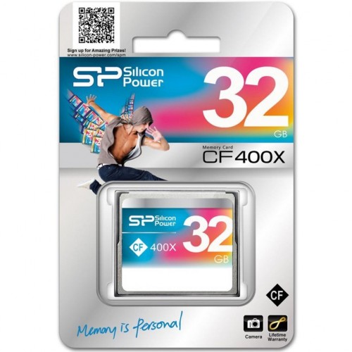 Карта памяти Silicon Power 32Gb Compact Flash 400x (SP032GBCFC400V10)