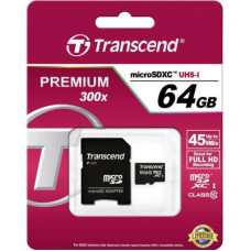 Карта памяти Transcend 64GB microSDXC Class 10 (TS64GUSDXC10)
