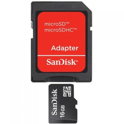 Карта памяти SanDisk 16Gb microSDHC class 4 (SDSDQM-016G-B35A)