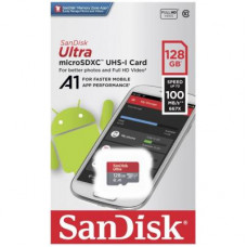 Карта памяти SanDisk 128GB microSDXC class 10 UHS-I (SDSQUAR-128G-GN6MA)