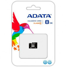 Карта памяти ADATA 8GB microSD class 4 (AUSDH8GCL4-R)