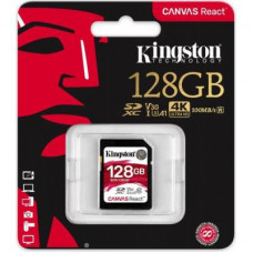 Карта памяти Kingston 128GB SDXC class 10 UHS-I U3 (SDR/128GB)