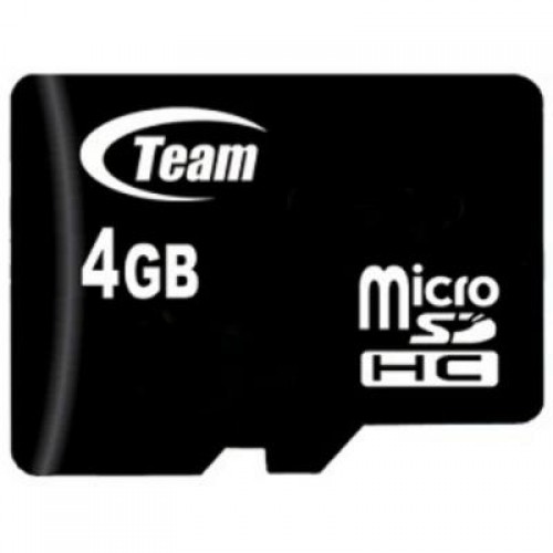 Карта памяти TEAM 4GB microSD Class 10 (TUSDH4GCL1002)