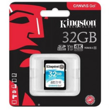 Карта памяти Kingston 32GB SDHC class 10 UHS-I U3 Canvas Go (SDG/32GB)