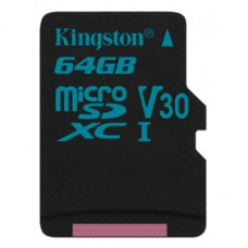 Карта памяти Kingston 64GB microSDXC class 10 UHS-I U3 Canvas Go (SDCG2/64GB)