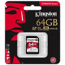 Карта памяти Kingston 64GB SDXC class 10 UHS-1 U3 (SDR/64GB)