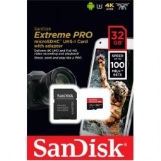 Карта памяти SanDisk 32GB microSD class 10 V30 A1 UHS-I U3 4K Extreme Pro (SDSQXCG-032G-GN6MA)