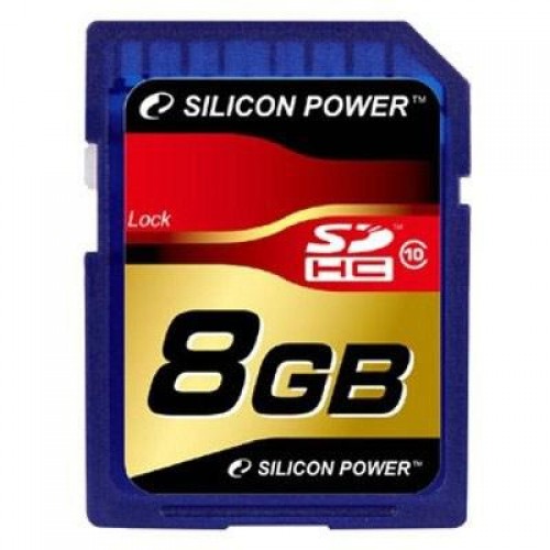 Карта памяти Silicon Power 8Gb SDHC class 10 (SP008GBSDH010V10)