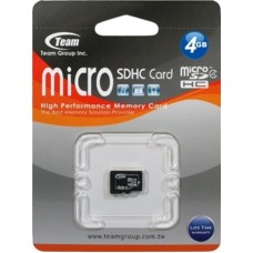 Карта памяти TEAM 8 GB microSDHC Class 4 TUSDH8GCL402