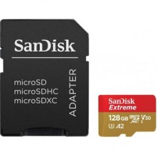 Карта памяти SanDisk 128GB microSDXC class 10 UHS-I U3 A2 Extreme Pro V30 (SDSQXA1-128G-GN6MA)