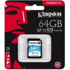 Карта памяти Kingston 64GB SDXC class 10 UHS-I U3 Canvas Go (SDG/64GB)